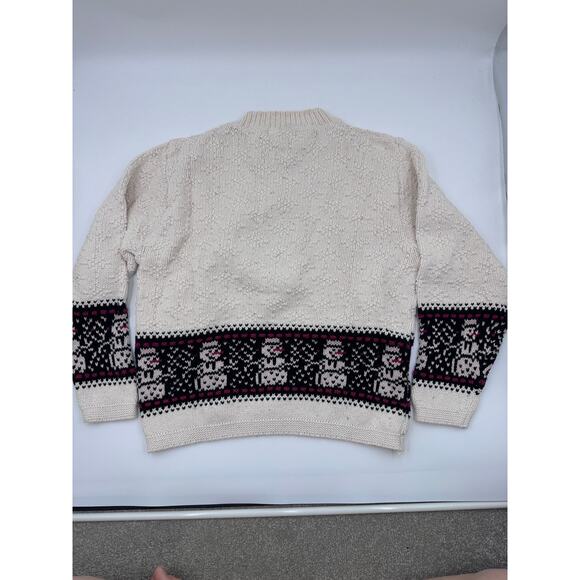 Croft & Barrow Womens Knitted Snowman Sweater Small - Picture 4 of 4